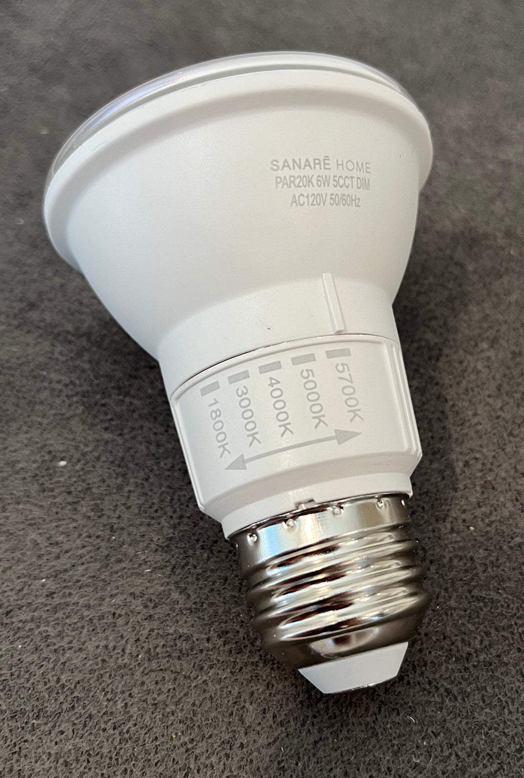 Circadian LED Light Bulb | PAR20, 6W, 5-CCT Tunable (1800K–5700K), Dimmable